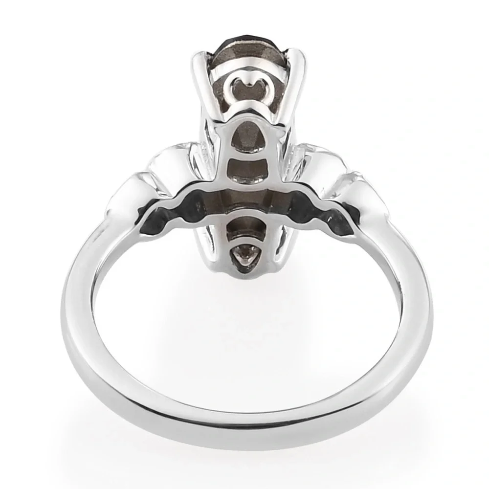SWAROVSKI Amethyst and White Crystal Ring